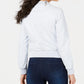 Jaqueta bomber Melissa de couro sintético Guss feminina, azul marinho, tamanho pequeno