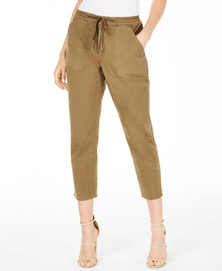 Calça cargo feminina Guess Anya verde escuro tamanho 4