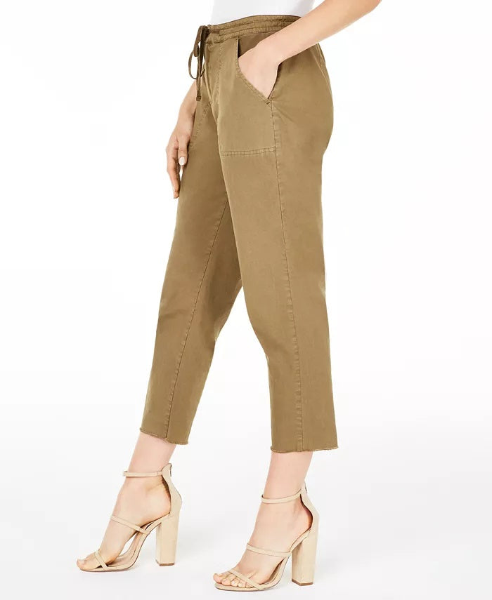 Calça cargo feminina Guess Anya verde escuro tamanho 4