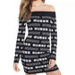 Vestido Guess Feminino Ninetta Logo Off The Shoulder Cinza Tamanho X-S