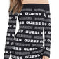 Vestido Guess Feminino Ninetta Logo Off The Shoulder Cinza Tamanho X-S