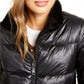 Guess Feminino Felicia Reversível Faux-Faux Puffer Coat Preto Tamanho X-S