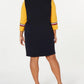 Vestido moletom feminino Tommy Hilfiger plus size com listras de algodão, amarelo, tamanho 1X