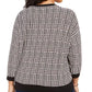Suéter xadrez plus size feminino Tommy Hilfiger, cor carvão, tamanho 3X