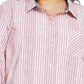 Camisa listrada de algodão feminina Tommy Hilfiger vermelha tamanho 2X