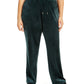Calça feminina Calvin Klein Plus Size Velour Wide Leg Azul Tamanho 2X