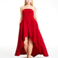 Vestido sem alças alto-baixo Speechless Juniors, vermelho, tamanho 13
