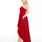 Vestido sem alças alto-baixo Speechless Juniors, vermelho, tamanho 13