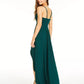 Vestido alto e baixo com decote recortado Speechless Juniors, verde brilhante, tamanho 5