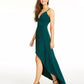 Vestido alto e baixo com decote recortado Speechless Juniors, verde brilhante, tamanho 5