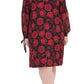 Vestido Tommy Hilfiger Feminino Floral Manga Longa Gola Joia Abaixo Preto Tamanho 14W