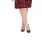 Vestido Tommy Hilfiger Feminino Floral Manga Longa Gola Joia Abaixo Preto Tamanho 14W