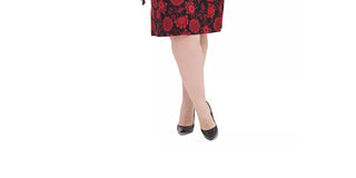 Vestido Tommy Hilfiger Feminino Floral Manga Longa Gola Joia Abaixo Preto Tamanho 14W