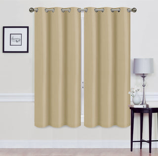 Madonna Foam-Backed Blackout Curtain Panels with Grommets