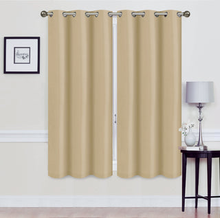 Madonna Foam-Backed Blackout Curtain Panels with Grommets