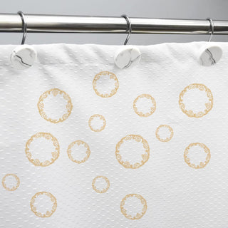 Conjunto de 12 ganchos para cortinas de chuveiro resistentes à ferrugem - 6 designs! 