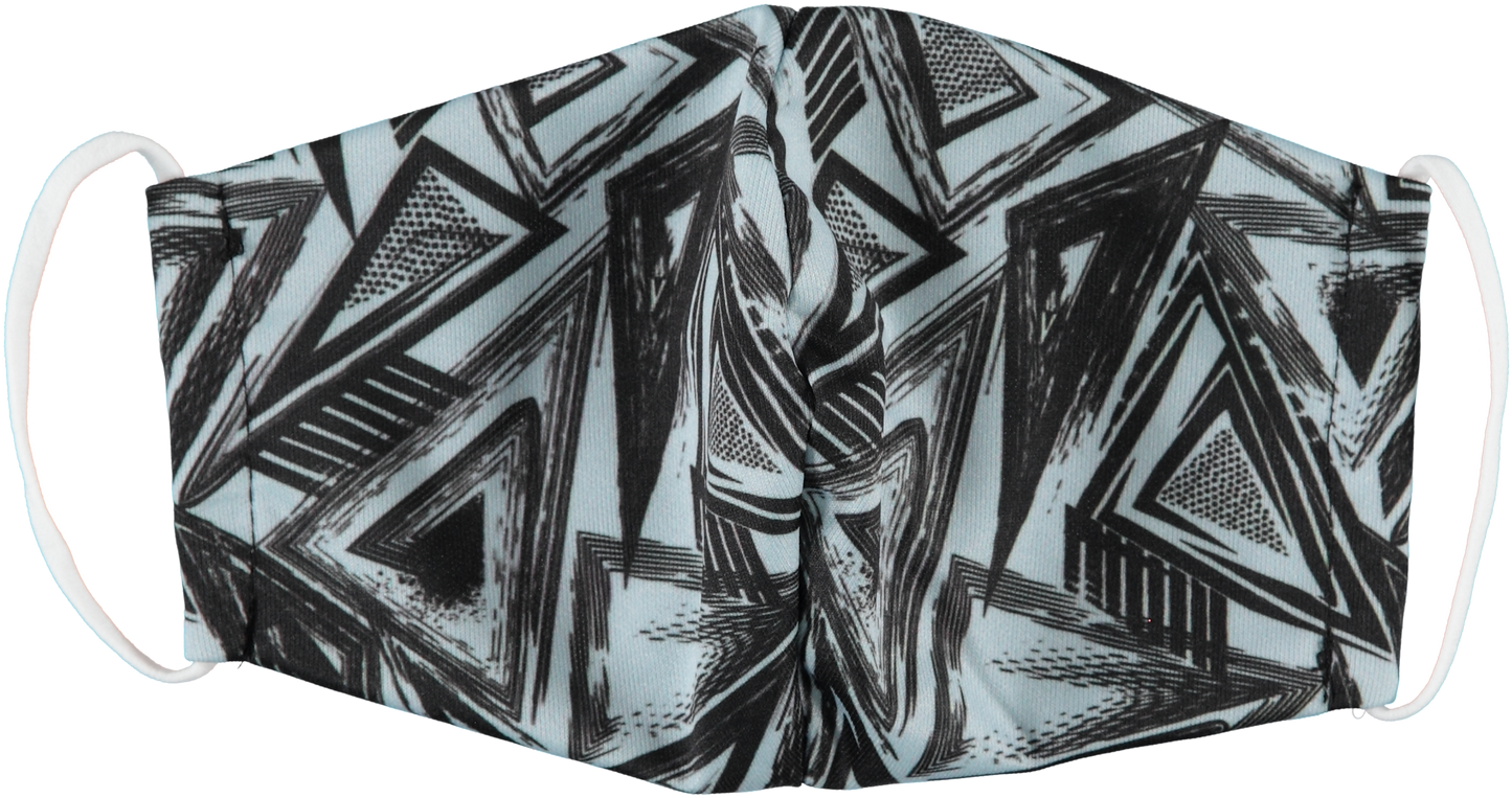 Pacote com 6: Máscaras reutilizáveis ​​masculinas laváveis ​​à máquina Mystery (3 lisas + 3 estampadas)