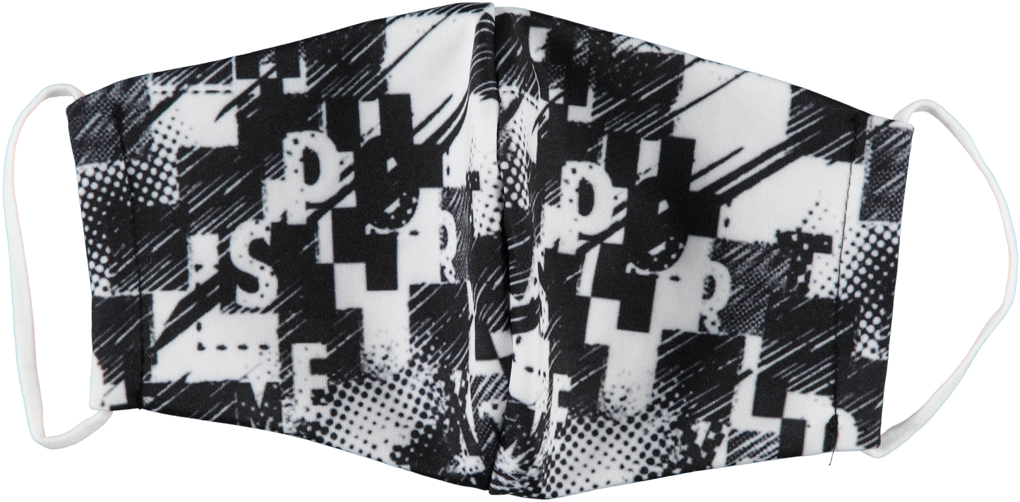 Pacote com 6: Máscaras reutilizáveis ​​masculinas laváveis ​​à máquina Mystery (3 lisas + 3 estampadas)