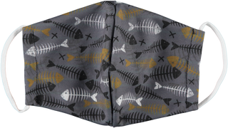 6-Pack: Men's Reusable Machine Washable Masks Mystery (3 Solid + 3 Prints)