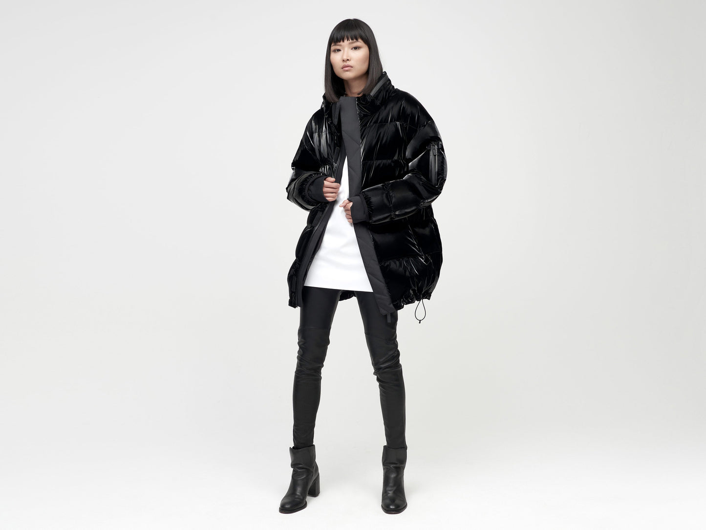 Gloss O.S Down Jacket - Black