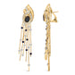 14K Yellow Gold 1.0 Cttw Diamond and Blue Sapphire Chandelier Earrings