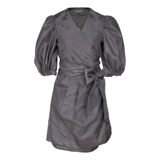 Black Lusso Wrap Dress – Elegant Women’s Wrap Dress
