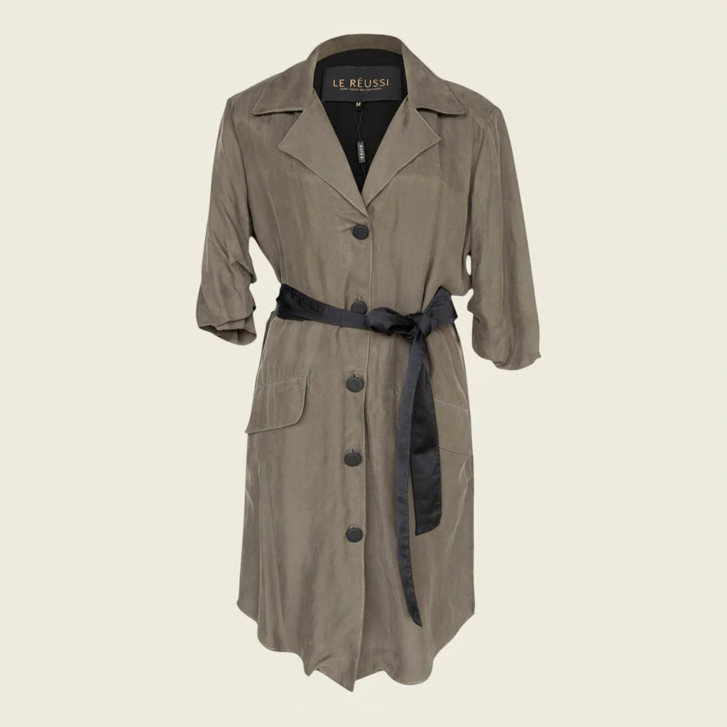 Vestido Blazer Verde Montana – Vestido Estilo Blazer Feminino Sob Medida