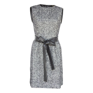 Vestido curto de tweed preto – Vestido curto chique feminino