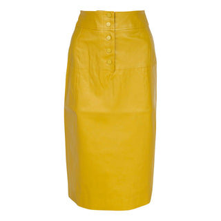 Glossy Vegan Leather Pencil Skirt – Women’s Chic Faux Leather Skirt