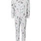 Pijama Família Combinando Infantil Árvores Festivas Branco Tamanho 8 Regular