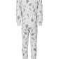 Pijama Família Combinando Infantil Árvores Festivas Branco Tamanho 8 Regular