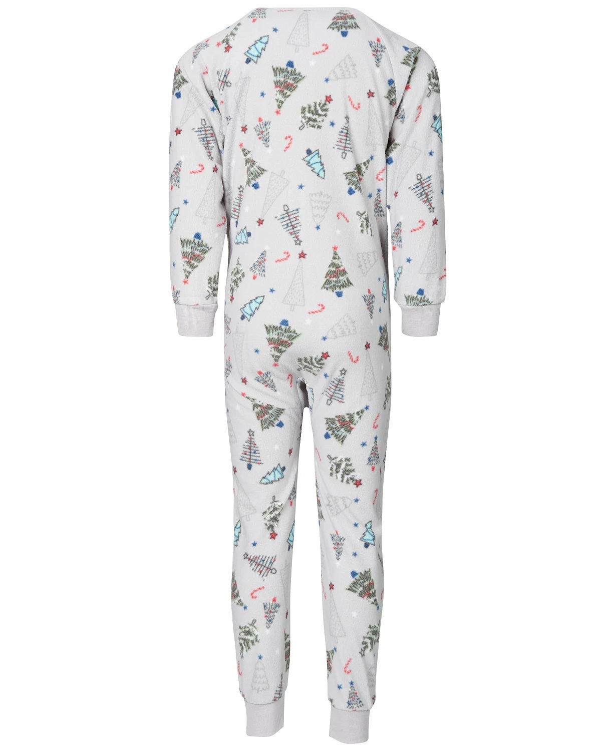 Pijama Família Combinando Infantil Árvores Festivas Branco Tamanho 8 Regular