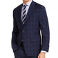 Jaqueta Masculina Michael Kors Classic-Fit Airsoft Stretch Azul Marinho Xadrez Tamanho 48