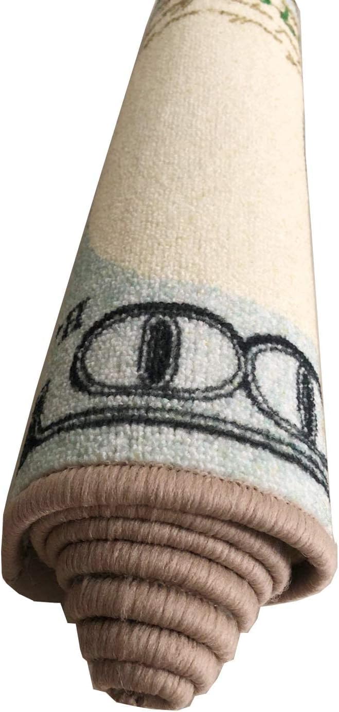 Tapete de área de 100 notas de dólar 22 x 53 