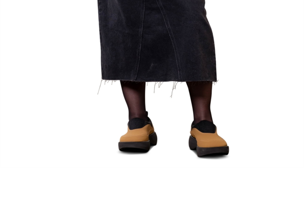 Saia midi com tachas de algodão Moon River, preta