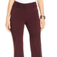 Calça feminina Alfani Curvy-Fit Slimming Bootcut, comprimento regular, curto e longo, vinho, tamanho 4
