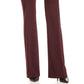 Calça feminina Alfani Curvy-Fit Slimming Bootcut, comprimento regular, curto e longo, vinho, tamanho 4