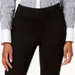 Calça jeans feminina Charter Club, slim fit, preta, tamanho 10, pequena