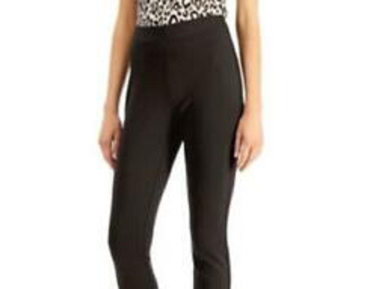 Calça skinny feminina INC International Concepts com cintura larga, verde, tamanho 2
