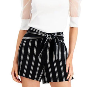 Blusa feminina Bar III com manga bufante e ilusão, branca, tamanho pequeno