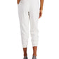 Calça jogger feminina Alfani, branca, tamanho 10
