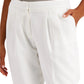 Calça jogger feminina Alfani, branca, tamanho 10