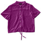 Camisa feminina Alfani com cordão na bainha, rosa, tamanho XXG