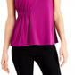 Blusa Alfani Feminina com Laterais Franzidas Rosa Tamanho Grande