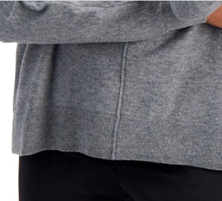 Suéter Alfani Feminino com Costura Frontal Cinza Tamanho X-G