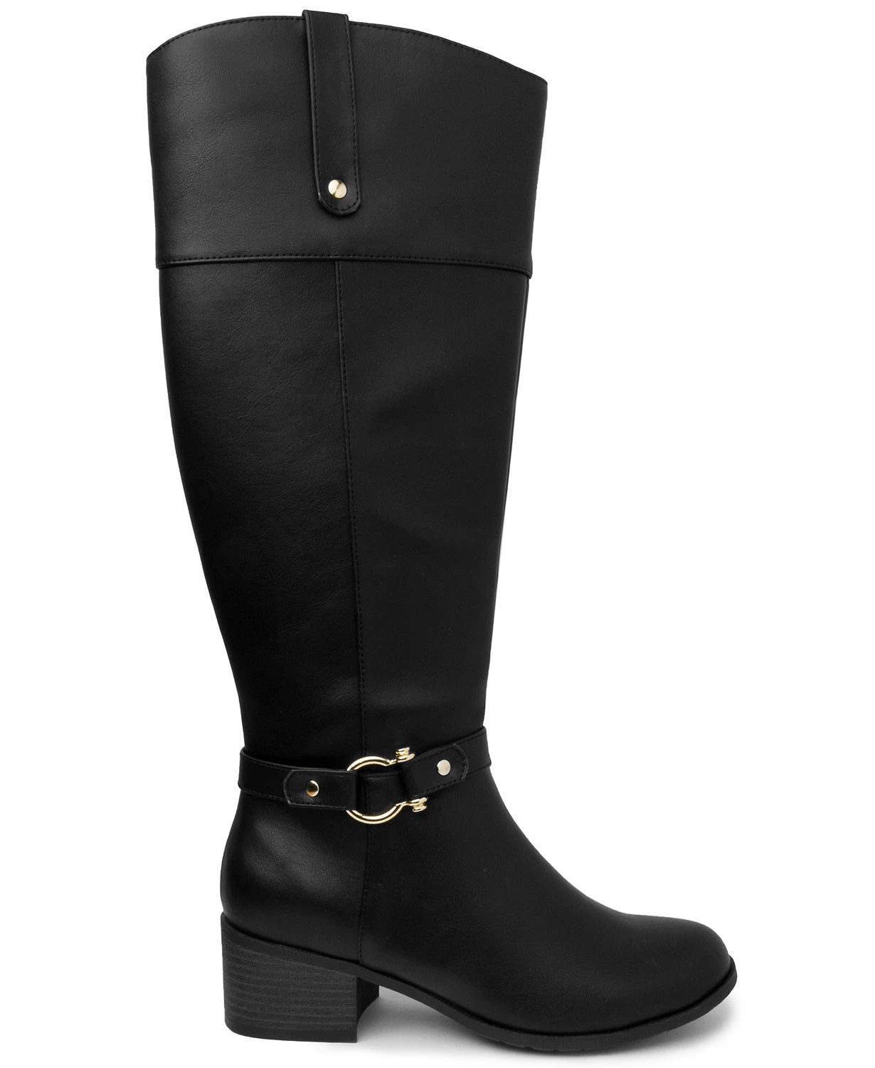 Botas de montaria Karen Scott Vickyy, sapatos femininos, pretos, tamanho 5 M