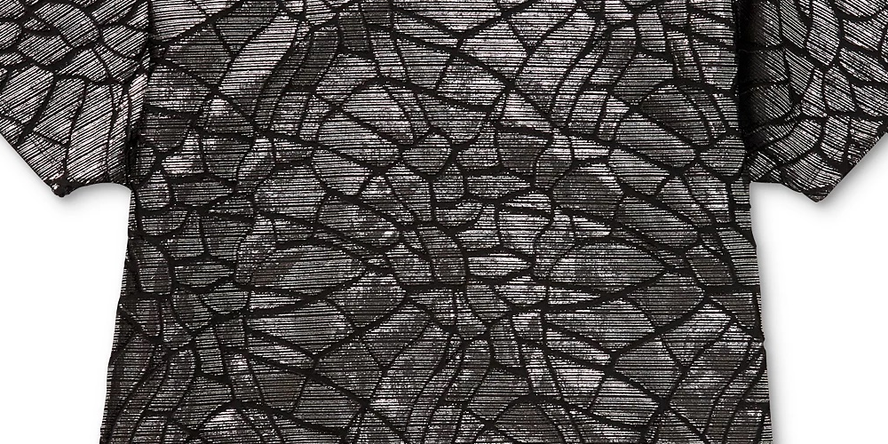 Blusa feminina Alfani com estampa animal, cinza escuro, tamanho médio