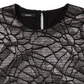 Blusa feminina Alfani com estampa animal e estampa de animal, cinza escuro, tamanho pequeno