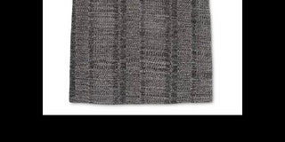 Blusa feminina Alfani metálica de manga curta cinza escuro tamanho pequeno