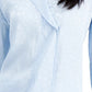 Blusa feminina Alfani com estampa de bolinhas e sobrepeliz, branca, tamanho grande